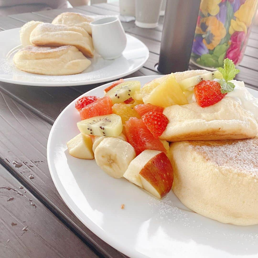 ときみつたかこさんのインスタグラム写真 - (ときみつたかこInstagram)「フルーツパンケーキ🥞」9月10日 19時31分 - takako_tokimitsu