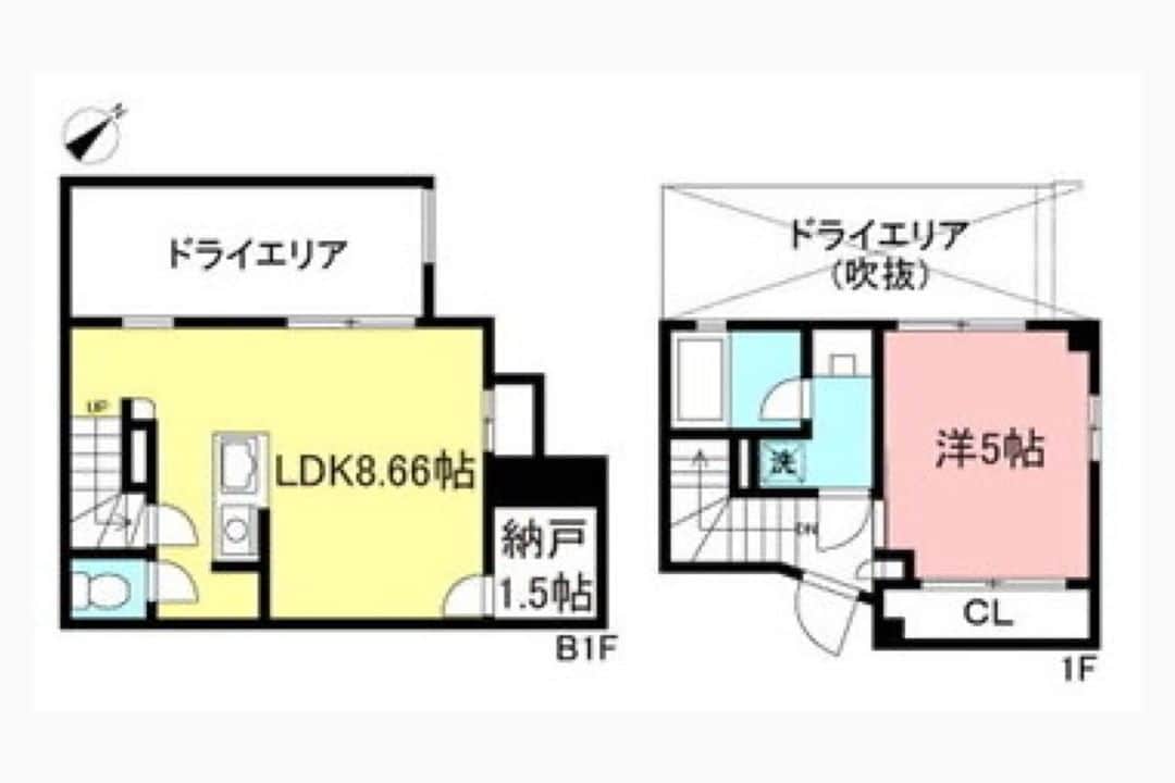 グッドルームさんのインスタグラム写真 - (グッドルームInstagram)「シックで心地の良い生活が、 ここで貴方を待っていますよ。  東京 #下北沢 1SLDK 43.55㎡  ▼半分地下での上品暮らし。  ----------------------  半地下のLDKに、 広々としたドライエリアが特徴のお部屋。  ホワイトを基調とした上品な空間で、 スポットライトの灯る対面キッチンが素敵です。  モノトーンのインテリアや、 アイアンのカッチリとした家具が似合いそう。  照明はライティングレールなので、 ヴィンテージな電球のペンダントライトなど、 お好みのコーディネートをお楽しみくださいね。  1番の特徴であるドライエリアは、 高さのある壁に囲まれた、プライベートな空間。  とっても広々としているので、 お洗濯やベランピングにも適していますね。 コンクリート壁のクールさがアクセントですよ。  ＊お二人で暮らして頂けます＊ ＊360°ぐるっと見渡せるお部屋です＊  ・⁠ こちらの物件は実際に住めるお部屋です。詳細はストーリー、ハイライトにて！⁠ ・⁠ こだわりのお部屋探しは、@goodroom_jp から URLをチェック！⁣⁣⁣⁣⁣⁣⁣⁣⁣⠀⁣⠀⁠ ・⠀⁠ ※最新のお家賃につきましては、リンク先物件ページからご確認ください。⁠ ⁠・⁠ #goodroom #interiordesign #decoration #myhome #homedesign #interiordecor #urbanlife #apartment #tokyo⁠ #東京 #生活 #シンプルな暮らし #シンプルライフ #日々の暮らし #引っ越し #暮らしを整える #二人暮らし #物件探し #お部屋探し #お洒落な暮らし #理想の空間 #空間デザイン #間取り図 #賃貸⁠ #丁寧な暮らし #メゾネット  #新築 #対面キッチン #階段のある家」9月10日 18時00分 - goodroom_jp