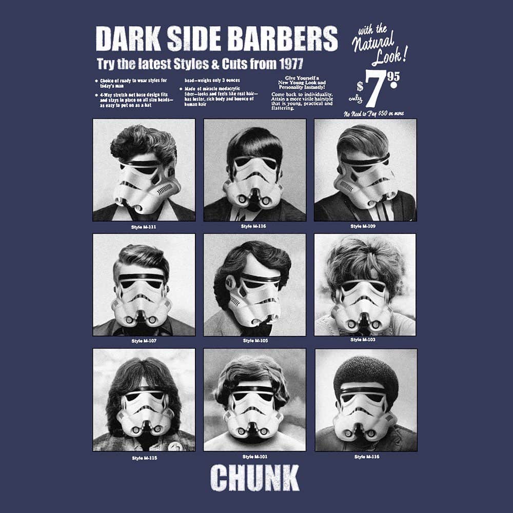 のインスタグラム：「✂️ What hair style suits you? . . . . #wearechunk #chunk #chunkclothing #art #artwork #teeshirts #teeshirt #geekstyle #shirts #tshirts #tshirtoftheday #tees #popculturetees #graphictee #hypebeastart #barbers #mensfashion #menswear #fashion #clothing #tshirts #tshirtdesign #instafashion #inspiration #mensstyle」