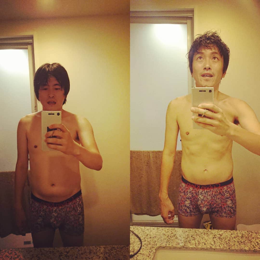 村上純さんのインスタグラム写真 - (村上純Instagram)「うぉら！  #before #after #ｰ5kg #3ヶ月でここまで絞ったぞ！」9月10日 11時14分 - murakami_jung
