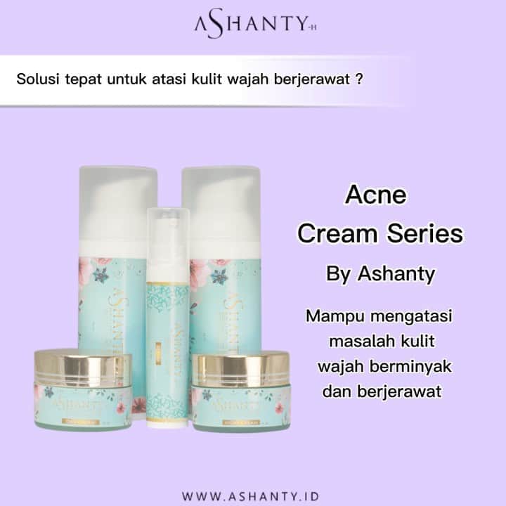 ASHANTY BEAUTY CREAM OFFICIALのインスタグラム：「Untuk jenis kulit wajah yang cenderung berminyak dan berjerawat Ashanty Beauty Cream Acne series bisa jadi pilihan yang tepat ladies, karena mampu membasmi jerawat sampai keakarnya dan membuat wajah lebih bersih, bebas  kusam dan minyak ✨✨  _________________________________ Informasi dan pemesanan : WA: 081293823950 WA: 085781140354 WA: 081287388885 WA: 087778489900 FAST RESPONS CLICK LINK yang ada di Bio IG @ashantyid  _________________________________ #ashantybeautycosmetics #beauty #cosmetics #brandlocal #kosmetikhalal #makeup #kosmetikartis #ashanty #thehermansyah #beautyvlogger #jualkosmetikmurah #kosmetikmahal #kosmetikbagus #ashantyid #keluargaasix #ashantyhermansyah #mua」