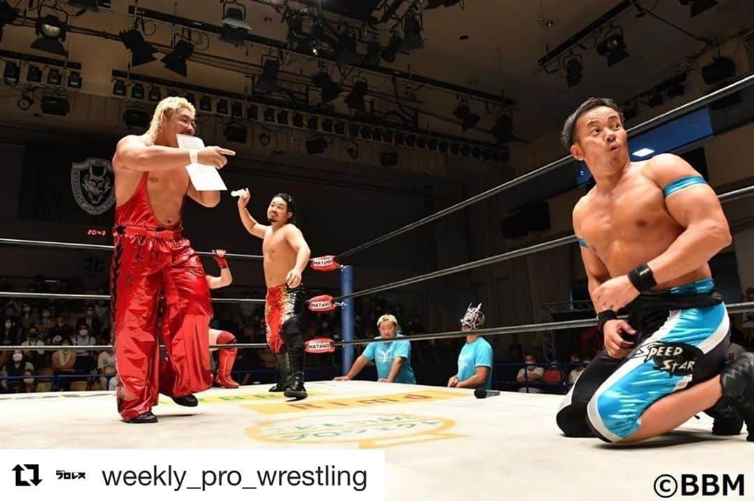 小林瑛太さんのインスタグラム写真 - (小林瑛太Instagram)「#Repost @weekly_pro_wrestling with @get_repost ・・・ 【週刊プロレスmobile】金網戦に向けたナンバーチェンジマッチを制したビッグR清水、まさかの選択「Eitaの3番と、吉野の6番を交代！」。マリアがブレイブ挑戦表明、Kzyは土井にシングル要求…DRAGONGATE後楽園詳報⠀ https://buff.ly/35nQPCO⠀ #週プロモバイル　#DragonGate」9月10日 12時00分 - eita_luchador