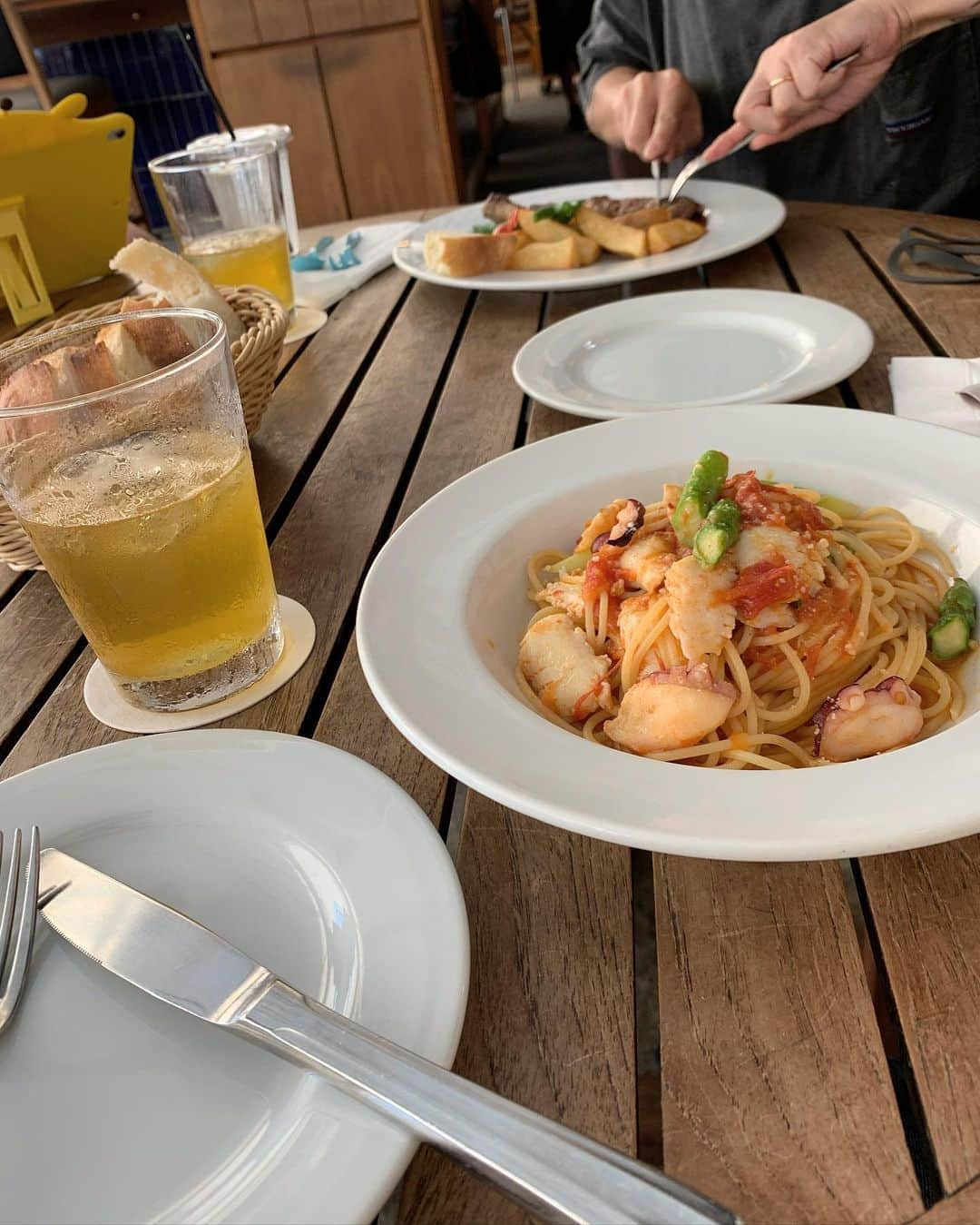 藤田ななみさんのインスタグラム写真 - (藤田ななみInstagram)「私の希望でまたTYにlunchへ🍝🤍」9月10日 12時07分 - nanami311_