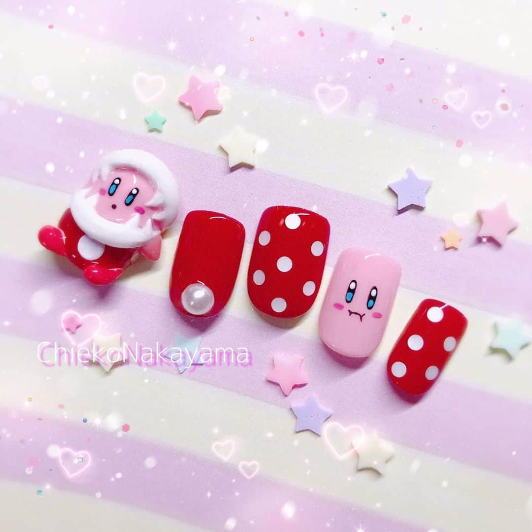 なかやまちえこさんのインスタグラム写真 - (なかやまちえこInstagram)「Kirby🍅⠀ ⠀ #nail #nails #nailart #ネイル #美甲 #ネイルアート  #japanesenailart #manucure #japanesenails #manicurist #gelnails #أظافر #네일아트 #미용 #vẽmóng #ngườiđẹp  #เพ้นท์เล็บ #искусствоногтя #artedeuñas #เพ้นท์เล็บเจล #ジェルネイルデザイン #ネイルデザイン #senikuku #nagelkunst #カービィネイル  #kirbynails」9月10日 16時20分 - chiekonakayama