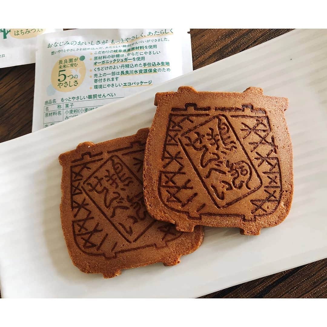 垰智子さんのインスタグラム写真 - (垰智子Instagram)「今日のおやつは、@nagaraen.official の『もっとやさしい鵜飼せんべい』🍵 . 岐阜県にある創業60年を超えるお菓子のメーカーの長良園さんが作る鵜飼せんべいは、こだわりの岐阜県産の小麦粉・たまご・はちみつと、オーガニックシュガーを使用して作られてる地産地消のお菓子♡ . やさしい甘さと香りがとっても美味しくて止まらなっちゃいました💦 .  材料にこだわってるから安心して食べれるのも魅力的✨ . 商品のパッケージにも、シールドプラスという新エコ素材を採用していて地球環境への負荷軽減も考えられてるどこまでもやさしいおせんべい♪ . ネット販売もしてるからぜひチェックしてみてね☺ . #長良園 #長良川 #岐阜県 #もっとやさしい鵜飼せんべい #エコパッケージ #鵜飼せんべい #手土産 #お菓子 #sweets #japanesefood #お取り寄せ #地産地消 #healthyfood #food #身体に優しい #菓匠」9月10日 17時21分 - taotao_tomo