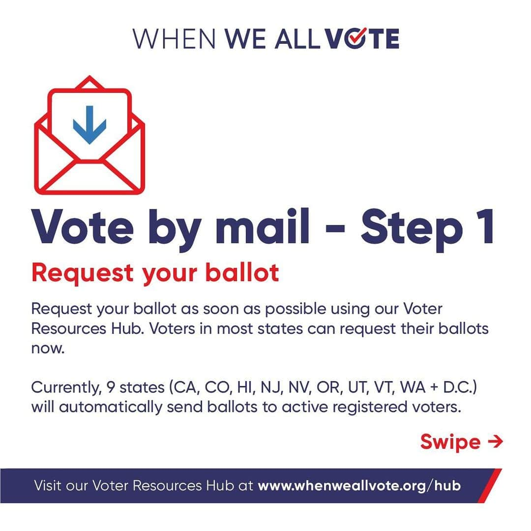 ミシェル・オバマさんのインスタグラム写真 - (ミシェル・オバマInstagram)「When it comes to voting, it’s so important we know our options and plan ahead. I’m joining @WhenWeAllVote on #RequestYourBallotDay to make sure everyone makes a plan to vote in this election. If you plan to #VoteByMail, request your ballot today: weall.vote/hub」9月11日 3時49分 - michelleobama