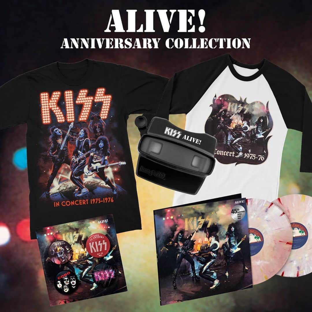 KISSさんのインスタグラム写真 - (KISSInstagram)「#KISS ALIVE! 45th Anniversary Collection is available now in the KISSONLINE store!」9月11日 4時02分 - kissonline