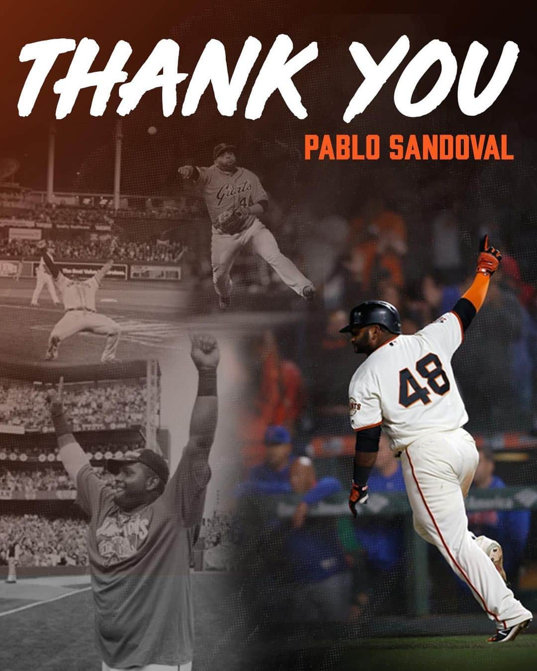 サンフランシスコ・ジャイアンツさんのインスタグラム写真 - (サンフランシスコ・ジャイアンツInstagram)「Thank you, Pablo. 🐼🧡🖤 #ForeverGiant」9月11日 4時34分 - sfgiants