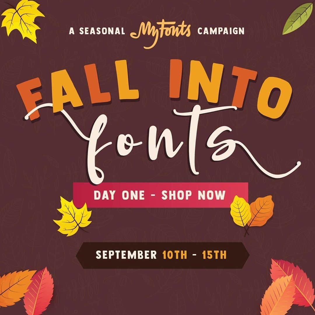 myfontsさんのインスタグラム写真 - (myfontsInstagram)「Creep it real with this year’s spooktacular #fallintofonts event, starting NOW. We’ve got discounts of up to 70% off on more than 50 great seasonal families. Bone appetit! https://bit.ly/35aHxda」9月10日 19時45分 - myfonts
