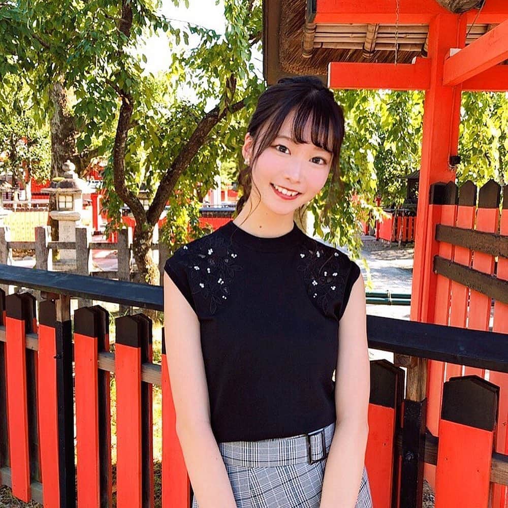 齋藤佳穂のインスタグラム：「天気が良かったのでぶらり散歩🌿　 癒された🥺✨ いつもいいねやコメントありがとうございます💗とっても嬉しいです！  #ミスキャンパス立命館 #ミスキャンパス立命館2020 #ミスキャン #ミスキャンパス #ミス立命館 #立命館大学 #京都 #女子大生 #mcr2020 #mcr #bkc #ritsumeikan #車折神社」
