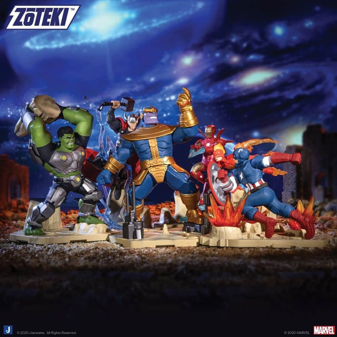 Marvel Entertainmentさんのインスタグラム写真 - (Marvel EntertainmentInstagram)「Assemble Earth’s Mightiest Heroes in a new way with #Zōteki! Create your own display based on the “Infinity” comic event with eight of your favorite Marvel characters, including a mystery chase character, and an exclusive Iron Man only available at Target. #Jazwares」9月10日 21時00分 - marvel