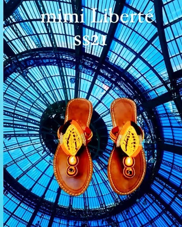 のインスタグラム：「mimi Liberté SS21  September 29th-October 9th  presented physically at our Michel Klein Paris showroom and digitally through Joor with Zoom appointments available upon request  infos @fct.fashion #mimiliberté #michelklein #online #SS21  #PFW #sandals #massai #embroidery   backoffice@michel-klein.com」