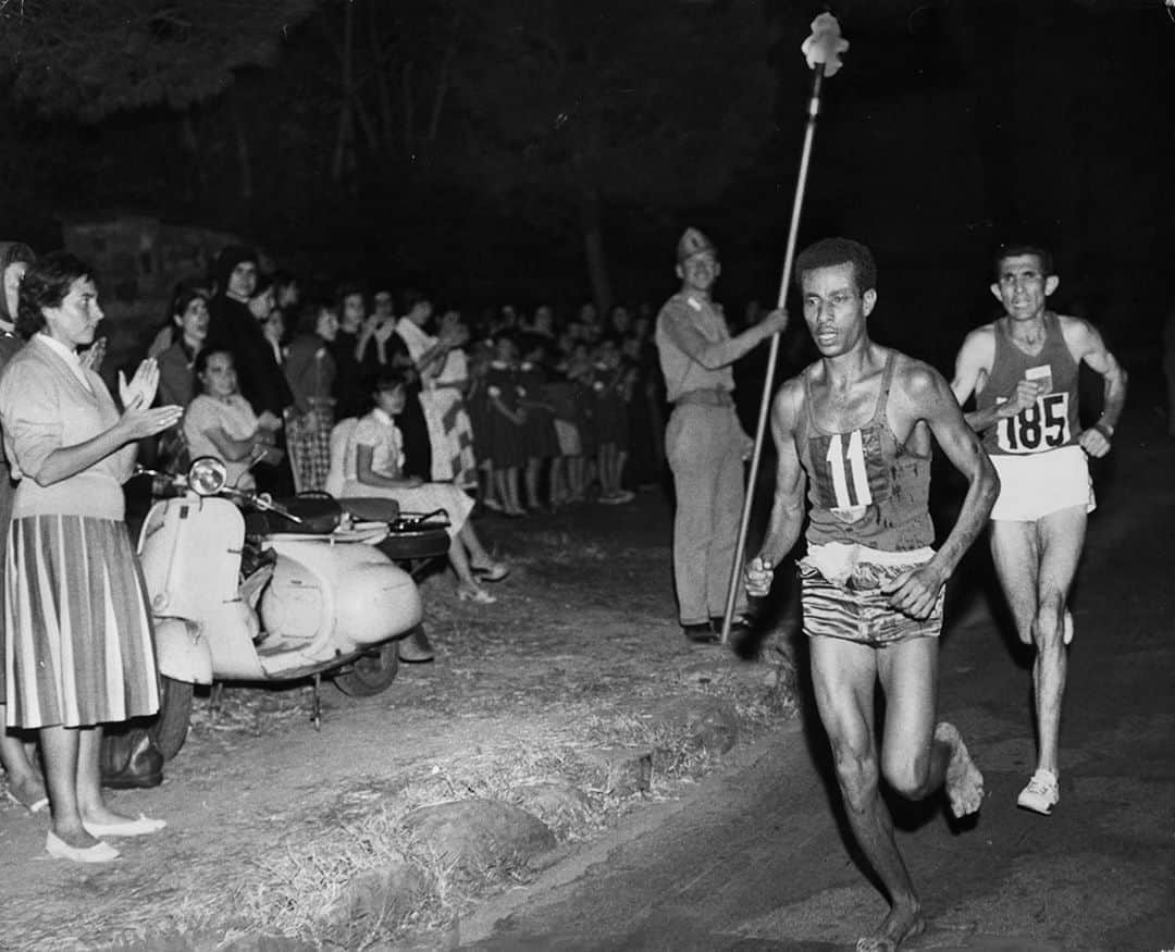 オリンピックさんのインスタグラム写真 - (オリンピックInstagram)「#OnThisDay 6⃣0⃣ years ago, Ethiopian marathon runner Abebe Bikila 🇪🇹 won a gold medal and set a world record while running barefoot at Rome 1960.  @worldathletics」9月10日 22時23分 - olympics