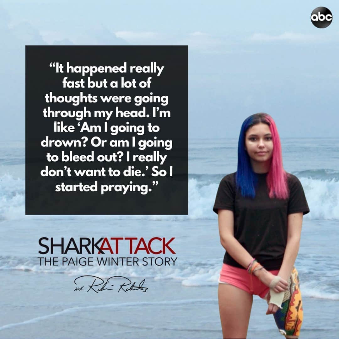 Good Morning Americaさんのインスタグラム写真 - (Good Morning AmericaInstagram)「TONIGHT: Paige Winter recalls her fight during a shark attack at a North Carolina beach on June 2, 2019: "I remember feeling the teeth piercing through my hand." #ABC2020: The #PaigeWinter story airs at 10/9c on ABC」9月10日 23時00分 - goodmorningamerica