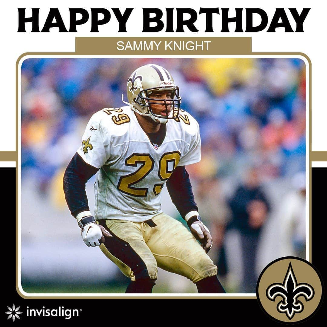 ニューオーリンズ・セインツさんのインスタグラム写真 - (ニューオーリンズ・セインツInstagram)「Happy birthday to #Saints legend Sammy Knight! 🥳🎂」9月10日 23時07分 - saints