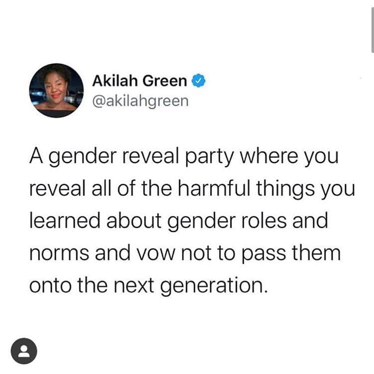 のインスタグラム：「Repost @akilahgreen @chaninicholas @alokvmenon - “How surreal to witness those saying that they support trans people while still endorsing “gender reveal” content. You can’t have your proverbial pink-blue binary cake & eat it too. This is transphobia, plain & simple.  This reveals the distance between what is needed & what is conceded. To end anti-trans violence we require the complete recalibration of the gender system. Instead, we are offered “acknowledgment,” a perfunctory gesture meant to make cis people feel less guilty.  It’s not just about accepting that trans people exist, it’s about interrogating gender. Recognizing how every gender is far more complex than any norm captures.   Gender reveals are based on the fictitious assumption that genitals determine gender AND that the only options for gender are “boy” or “girl.” There are boys with vaginas & girls with penises & there are many people who are neither boys nor girls. This is not political correctness, it’s just...correct. We condemn gender reveals not because of our identity, but because of reality.   The gender binary prevents people from observing reality. Instead, it offers culturally & historically contingent stereotypes (pink used to be considered a masculine color) as personhood. People are taught to experience themselves & one another as ideas of how they should be, not the reality of what they are and what is. The gender binary requires that we adopt prescriptive ideas of gender (what men and woman should be) as descriptive ideas of gender (what men and women are).   Gender reveals require not just the invalidation of transness, but the impossibility of transness. Cisness is positioned as the default/prototype and everyone else is understood as derivative of it. The idea goes: while we might “identify” as trans now, we were “originally” “born” cis & we later “became” trans. When in truth, everyone is just born. And we all become after the fact.   The irony is we are accused of advancing a “gender ideology,” when in fact we are trying to escape it. The real ideology at play here is a system which romanticizes the collapse of the profound individuality to the callous monotony of category.”」
