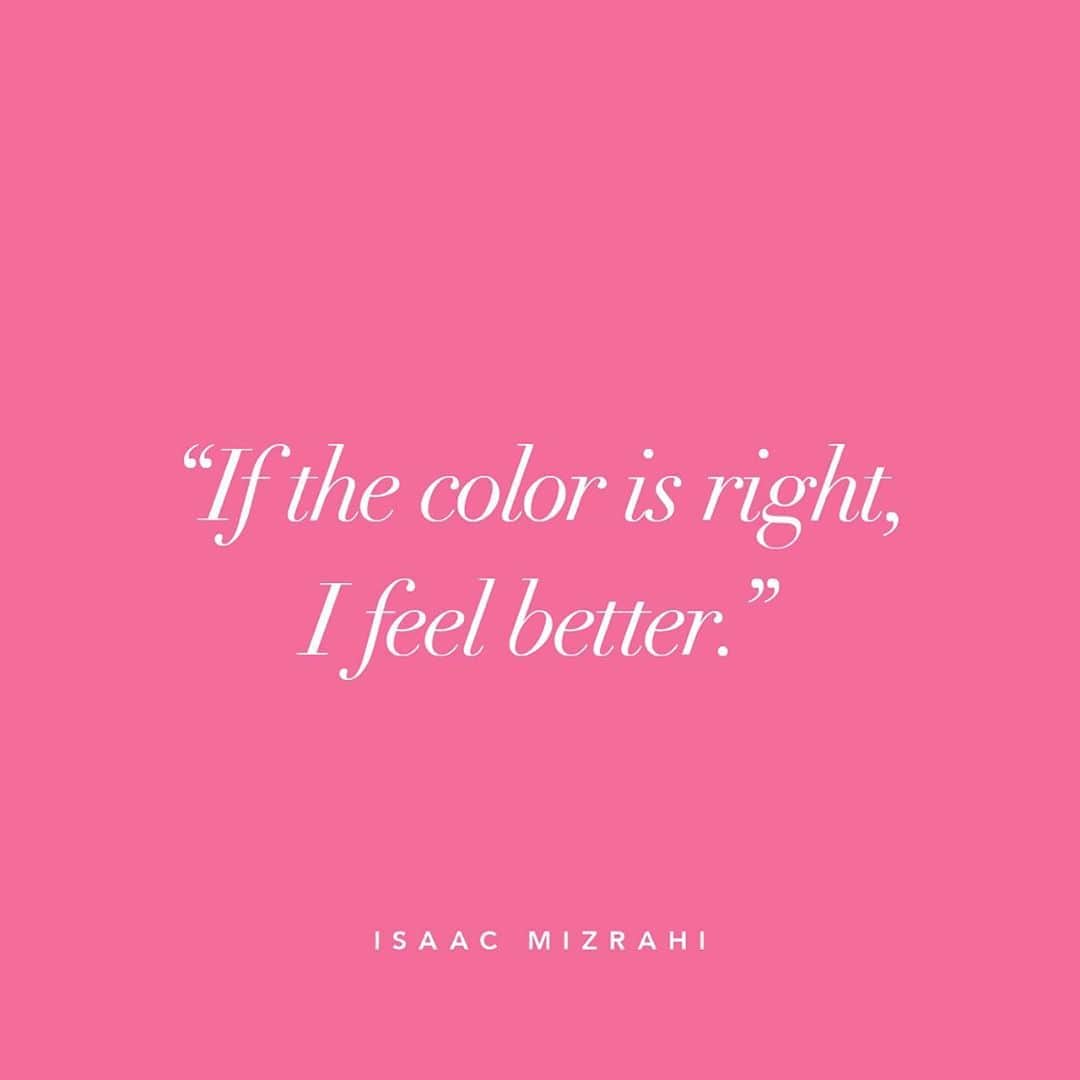 アイザックミズラヒさんのインスタグラム写真 - (アイザックミズラヒInstagram)「Thursday Wisdom 💭  What color feels right to you today?」9月10日 23時37分 - isaacmizrahiny