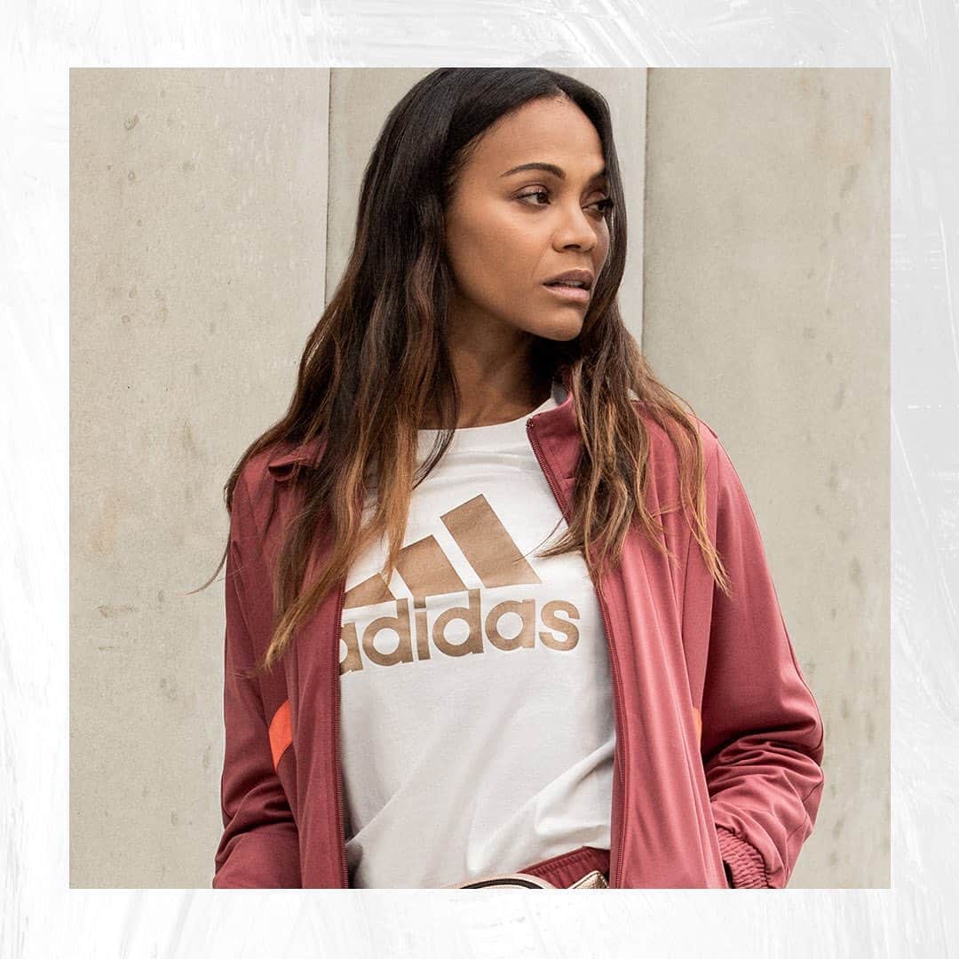 ロック&リパブリックのインスタグラム：「This just in! ⚡️Get ready to take on the world with the new collection from @adidas x @zoesaldana—arriving 9/30. #Kohls #zoesaldanacollection」