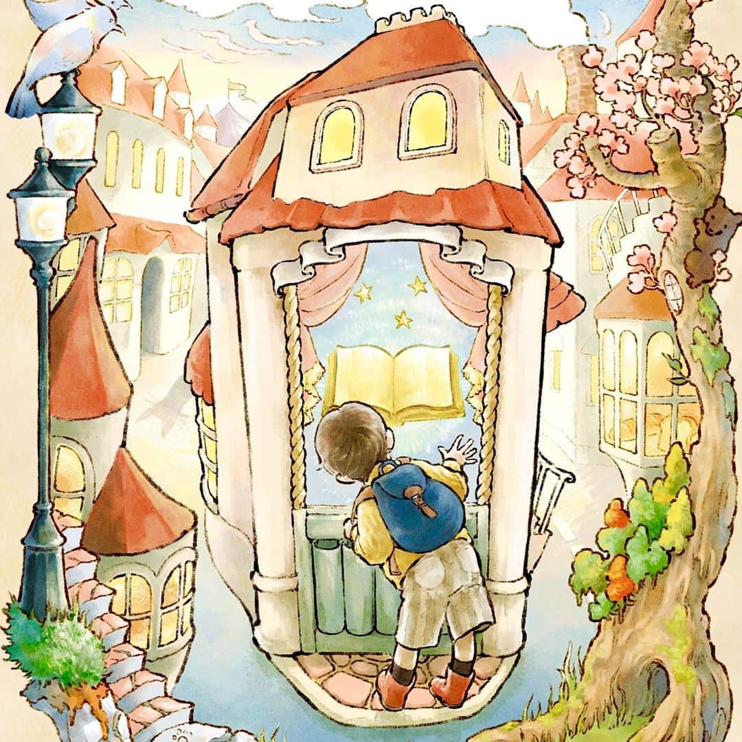 のインスタグラム：「📕Find Your Book えほんのたからばこ  絵本紹介パンフレットのイラスト担当しました。6社から6つのテーマにそった絵本がピックアップされています。全国書店さんで配布される予定です。名作から新作まで、目移りしてしまう絵本選びのおともにぜひ💭📚  参加出版社：あかね書房、岩崎書店、金の星社、大日本図書、童心社、文溪堂  ※ 具体的な配布店舗や時期は把握しておらず、お問い合わせいただいてもお答えできませんのでご了承ください。。今月〜来年にかけて徐々に展開されるかと思います。ご縁がありましたらぜひ。  #illustration  #絵本」