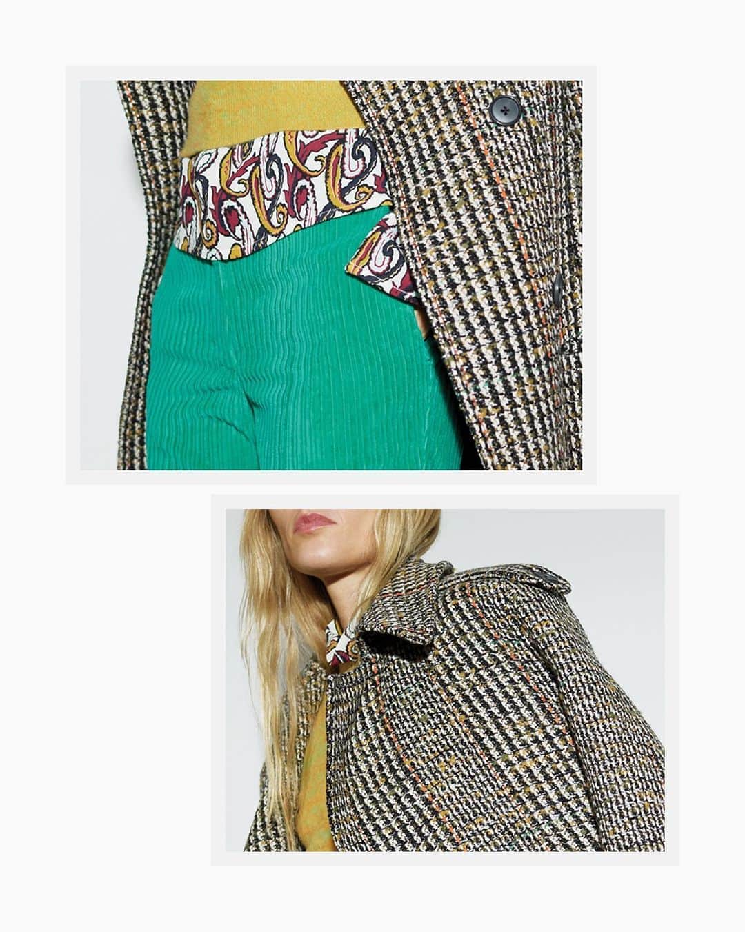 ヴィクトリアベッカムさんのインスタグラム写真 - (ヴィクトリアベッカムInstagram)「Pair richly textured outerwear with vivid block colours and 70s-inspired prints #VBPAW20」9月11日 1時05分 - victoriabeckham