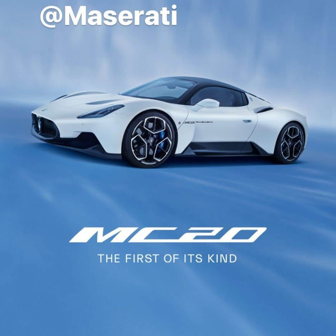 ロベルト・マンチーニのインスタグラム：「“Questa è la Maserati MC20. Non vedo l’ora di guidarla. Fantastica.La prima del suo genere# #MaseratiMC20 #MaseratiMMXX #Maserati @Maserati」