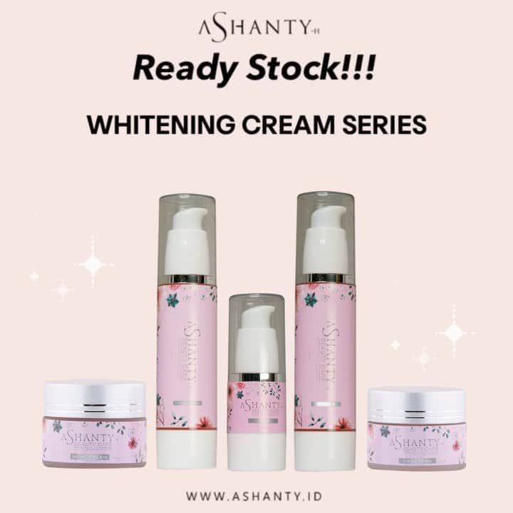 ASHANTY BEAUTY CREAM OFFICIALのインスタグラム：「READY STOCK!!! Whitening Cream Series 🤍  Satu paket Ashanty Whitening Cream Series dapat membantu mencerahkan wajah yang kusam dan kering. Membuat wajah lebih cerah berseri,  lembut,  lembab dan halus.  Satu paket cream berisikan : • Facial wash • Face Toner • Serum • Day Cream • Night Cream  Yang akan merawat dan menutrisi kulit wajah sampai lapisan terdalam dan membuat wajah menjadi lebih sehat,  cerah berseri, ✨  ______________________________ Informasi dan pemesanan  Ashanty Beauty Cream  WA: 081287388885 WA: 081293823950 WA: 087778489900 WaA: 085781140354 ⚡️ Fast Respons Click Link On Bio Instagram @ashantyid ❣️ ______________________________ #ashantybeautycream #creamashanty #skincareashanty #skincare #skincareartis #skincarelokal #creamwajah #creamperawatanwajah #obatjerawat #jerawat #kosmetik #krimwajah #creamwajah #whiteningcream #ashantyid #ashanty #ahha #kepastian #aurelhermansyah」