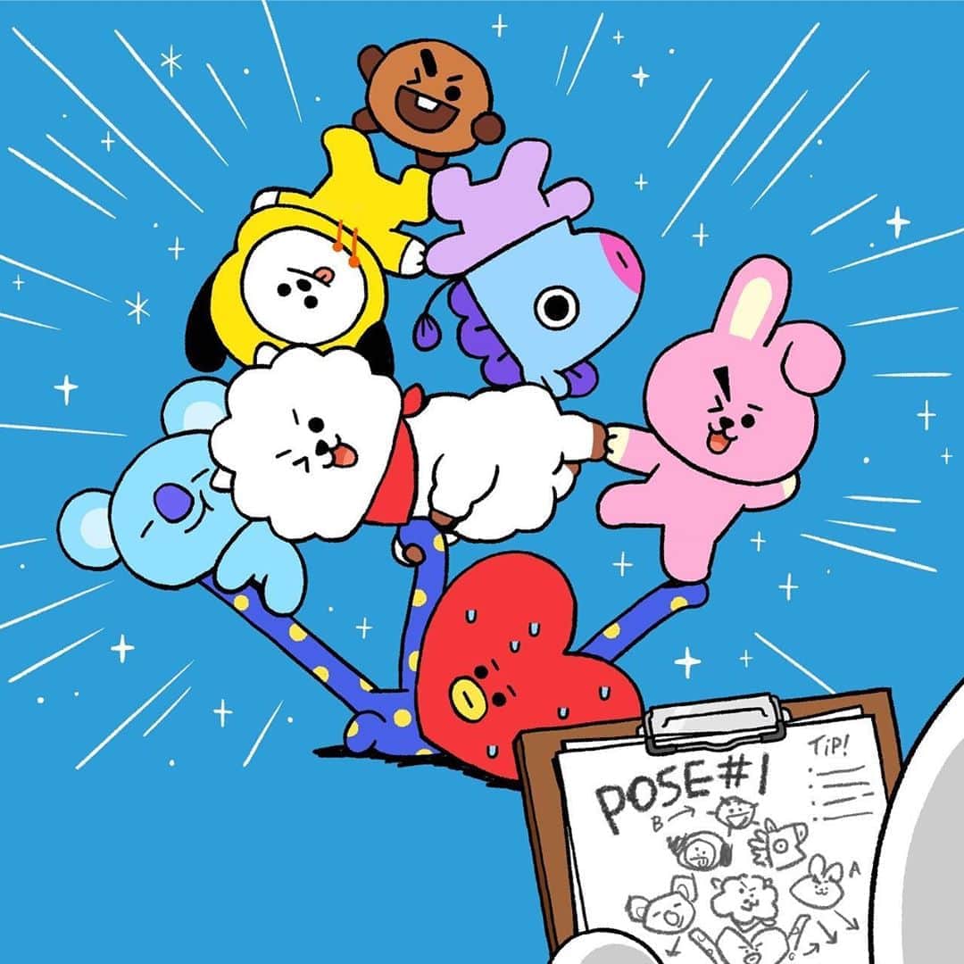 BT21 Stars of tomorrow, UNIVERSTAR!さんのインスタグラム写真 - (BT21 Stars of tomorrow, UNIVERSTAR!Instagram)「Th... This is nothing for a UNIVERSTAR. 💦 ⠀ #UNIVERSTAR #pose #CheerUp #TATA #BT21」8月18日 12時00分 - bt21_official