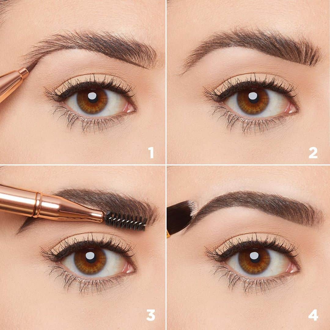 Tarte Cosmeticsさんのインスタグラム写真 - (Tarte CosmeticsInstagram)「Build bold brows with our frameworker vegan brow pomade! 😍 With mask-wearing becoming a daily routine, we're all about the eyes + brows when it comes to glam! HOW TO USE: 1️⃣ Using our fill service brow brush, dip into pomade & draw a line along the bottom of arch to define shape 2️⃣ Draw soft, hair-like strokes upward from the bottom of brow & layer as needed 3️⃣ Comb through with spoolie to set 4️⃣ Use shape tape 16-hr vegan concealer & flat precision brush to carve & perfect brow shape Do you carve out your brows? Let us know below 👇 #crueltyfree #rethinknatural #BigEgoBrows」8月18日 4時08分 - tartecosmetics