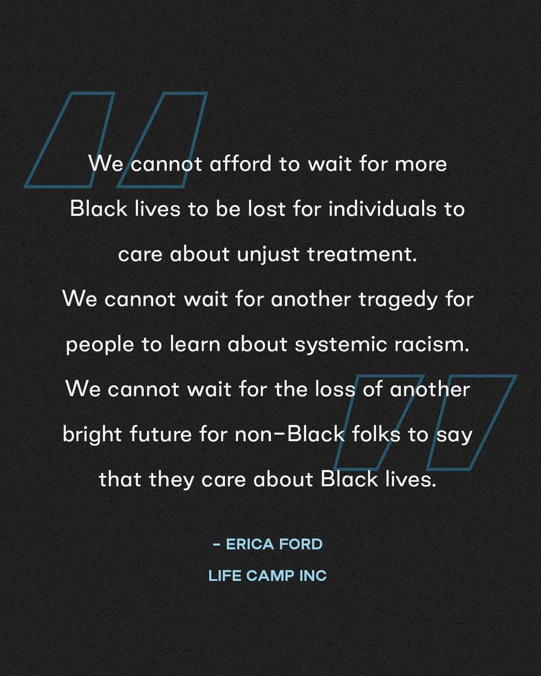 トムズシューズのインスタグラム：「A message from @ericaford_ilovemylife of TOMS Giving Partner @lifecampinc. Swipe to see how you can support LIFE Camp. #blacklivesmatter」