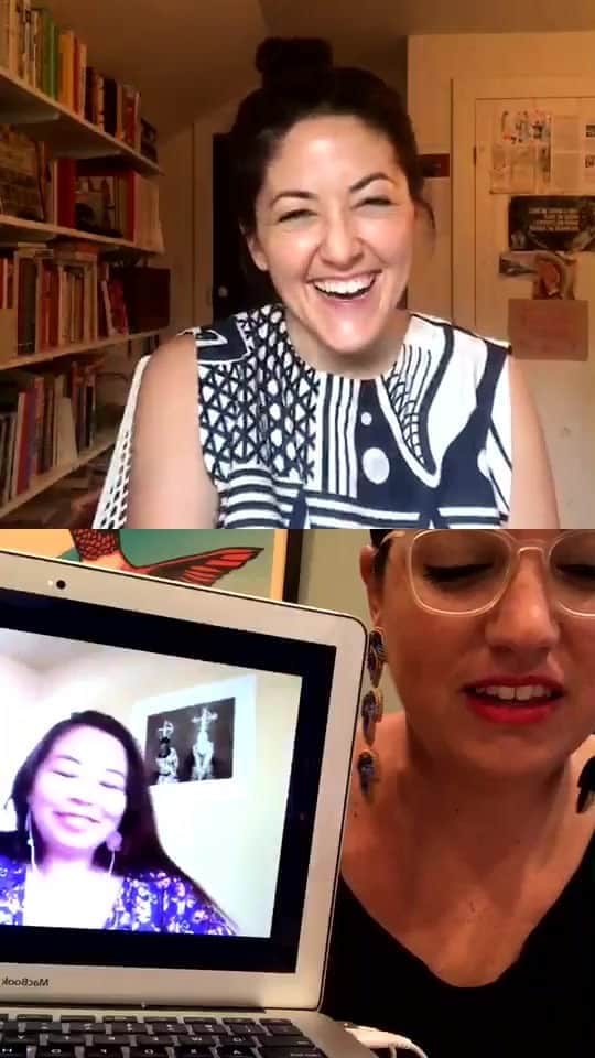 Grace Bonneyのインスタグラム：「The co-hosts of @amrpodcast , @matikawilbur and @nativeapprops discuss how their podcast came to be and their thoughts on how the art and design community can be in better and more meaningful relation to each other ♥️」