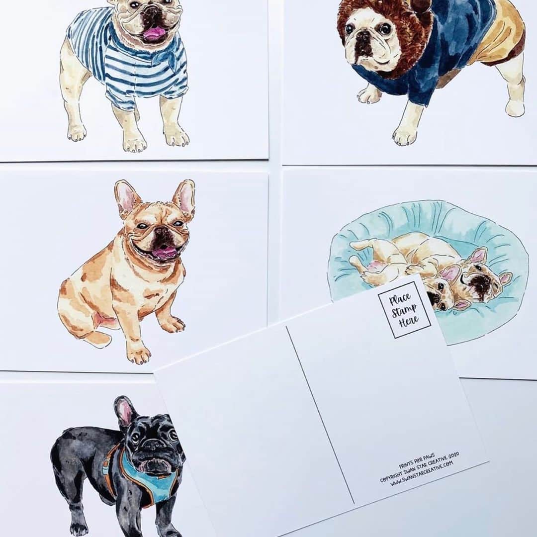 Hamlinさんのインスタグラム写真 - (HamlinInstagram)「In case you missed out on the morning madness, Prints for Paws 3 is officially live! Check out all the fun and wonderful items you can buy, from notebooks, tote bags, magnets and more! Also, proceeds go to help out @frenchbulldogvillage further their rescue cause. Link in my bio or head over to @swanstarcreative (aka @kelsonpaper) for more details. Happy shopping! .......... #printsforpaws #shopsmallbusiness #drawings」8月18日 9時32分 - hamlin_the_frenchie