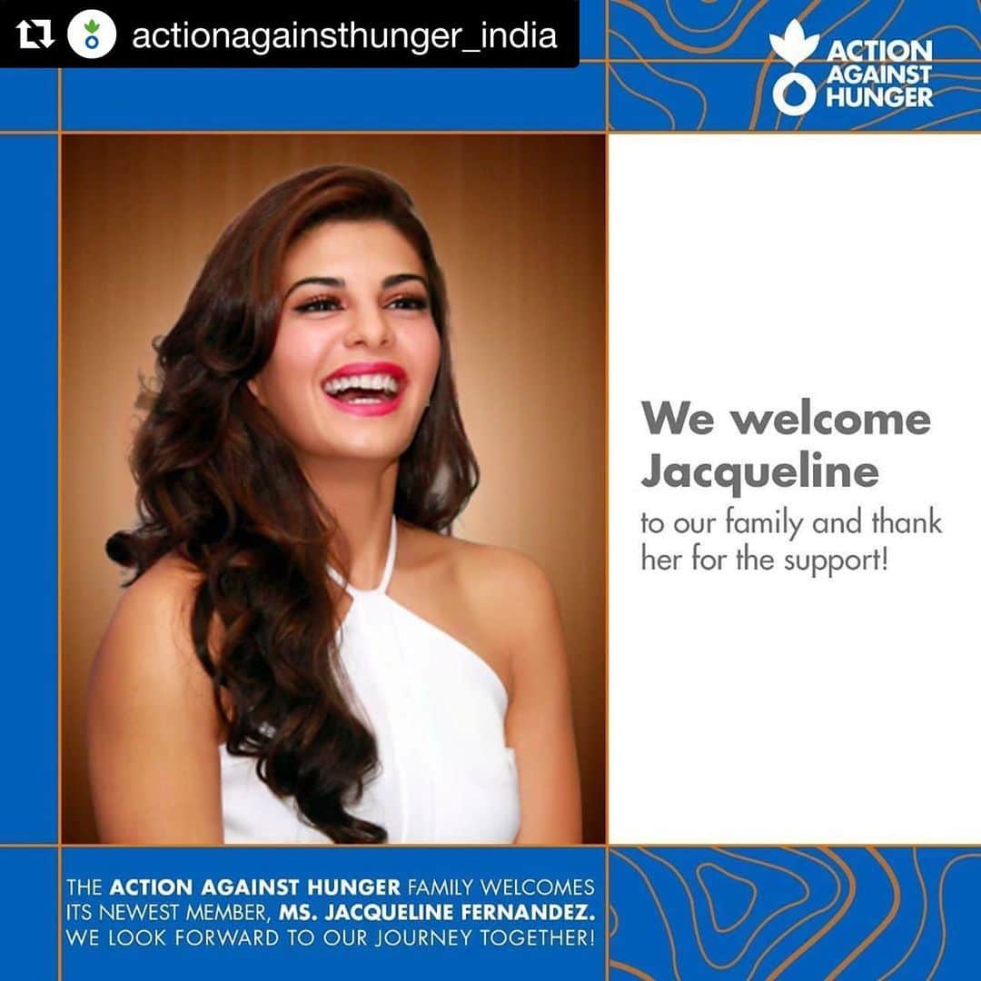 Jacqueline Fernandezさんのインスタグラム写真 - (Jacqueline FernandezInstagram)「Happy to be on board and thank you for all that you do!!! ❤️❤️❤️#Repost @actionagainsthunger_india ・・・ Thank you Jacqueline Fernandez for your support and welcome to the family!! In these tough times, we need to act together and help change lives! #changinglives #inspiration #againsthunger」8月18日 20時50分 - jacquelienefernandez