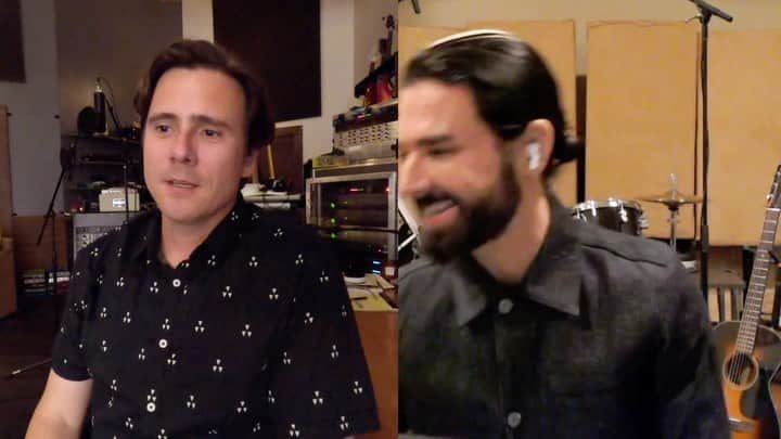 ジム・アドキンスのインスタグラム：「Ep04, Chris and I chat about studios, producers and how sometimes the best thing for a song is to get rid of the cool thing you’ve obsessed over. Link to all media in bio. @chris_carrabba」