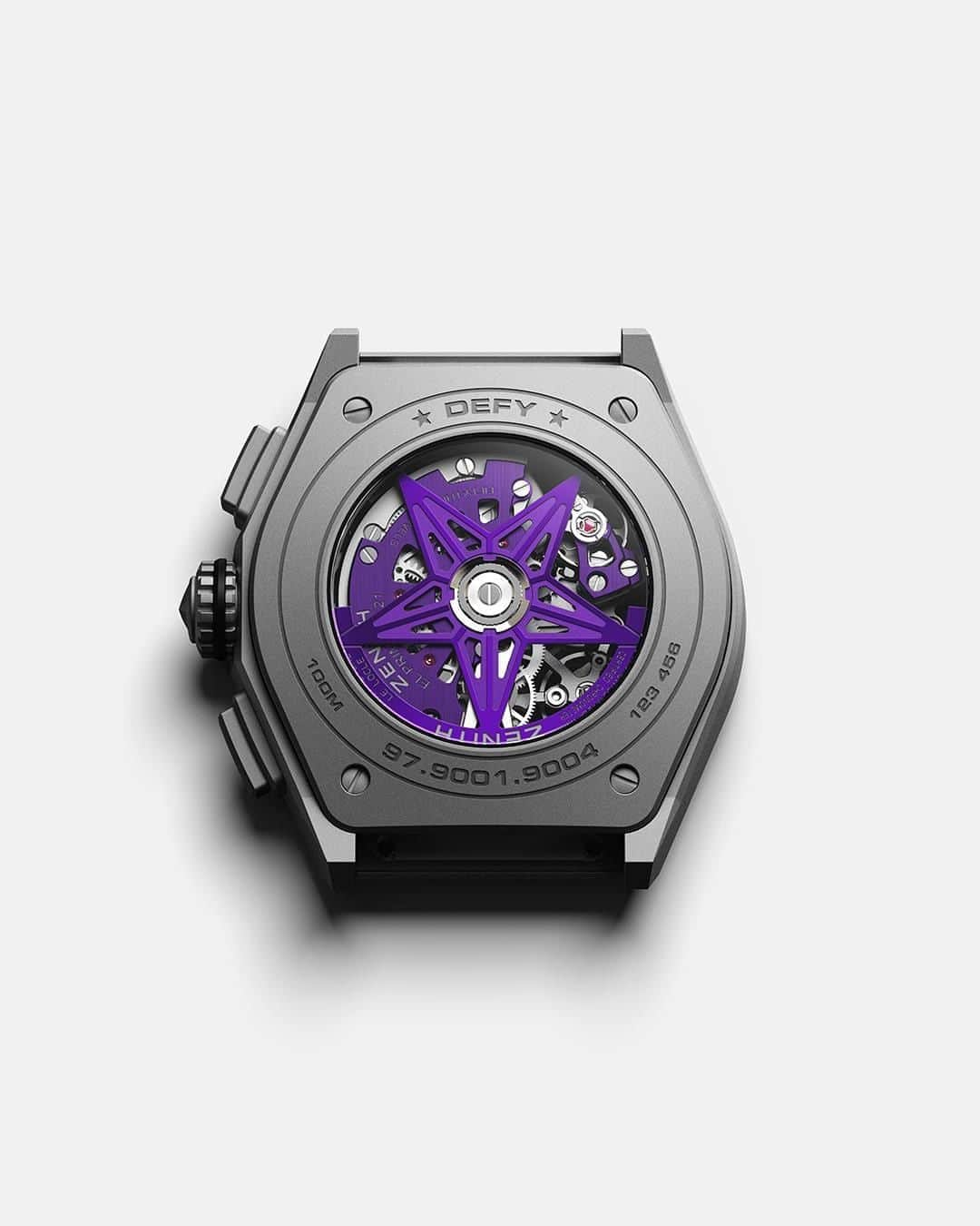 ゼニスさんのインスタグラム写真 - (ゼニスInstagram)「#Ultraviolet: Ultraviolet through and through. The DEFY 21 Ultraviolet is the first chronograph movement ever to be treated in lavish tones of violet.  #Zenith #ZenithWatches #Watches #Watch #Watchesofinstagram #Watchfam #WatchoftheDay #Luxury #WatchAddict #Watchcollector #Horology #DailyWatch #ElPrimero #Chronograph #Defy21」8月18日 21時00分 - zenithwatches