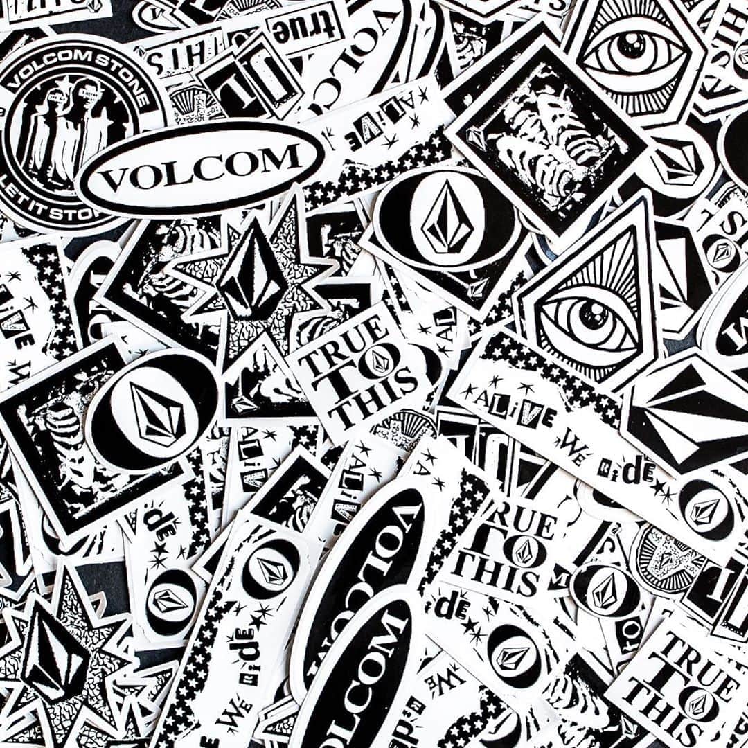 ボルコムのインスタグラム：「Want stickers?!? Send a self-addressed stamped envelope to us and get free Volcom stickers sent to you! ✉️ mail us an envelope inside and envelope with a stamp already on it and your address so all we have to do it is fill it with stickers and drop it back in the mail 📬 US, Canada, Australia, Europe & Japan find the addresses to mail us here: vol.cm/stickers」