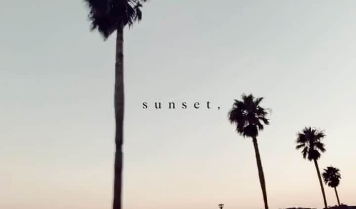 のインスタグラム：「・ ・ #sunset ・ ・ #beach#ビーチ#ヤシの木#🌴#海#sea#drive#ドライブ#Chilltime#Chill#Summer#夏#lifestyle」