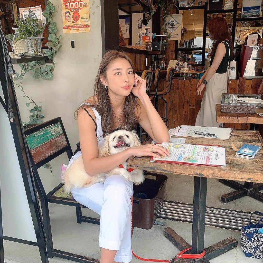 池田ゆりのインスタグラム：「🕶☀️﻿ @kinaco_peki  ﻿ #本厚木 #cafe #fitness #protein #beauty #bodymake #summer」