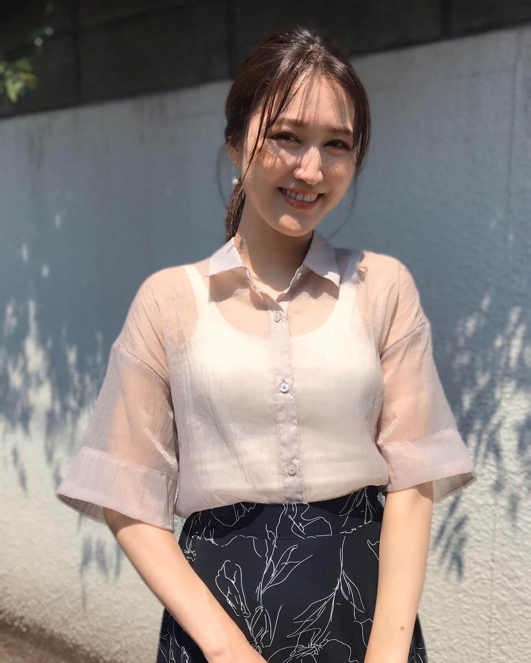 後藤夕貴のインスタグラム：「ㅤ 連日の猛暑日ですが、みなさんいかがお過ごしですか⛅️？ ㅤ ㅤ ＿＿＿＿＿＿＿＿＿  #ゆき_code #gu #157cm  #美人百花 #美人百花Flowers #読モ #美人百花デジタル記事も読んでね 📚」