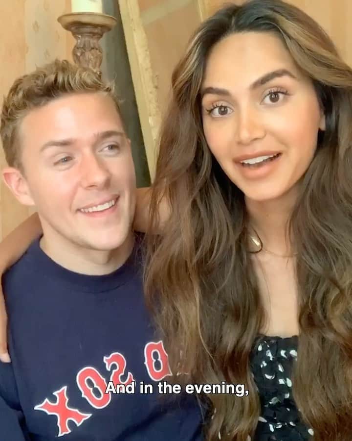 Diipa Büller-Khoslaのインスタグラム：「Soooo - I saw this prank of how the husband reacts when the wife flat out lies on camera and had to try it out with @olegbuller 😂😂  - Confession: He walks the doggies most of the time. I only drown them with hugs and kisses when they are back home. 😜」