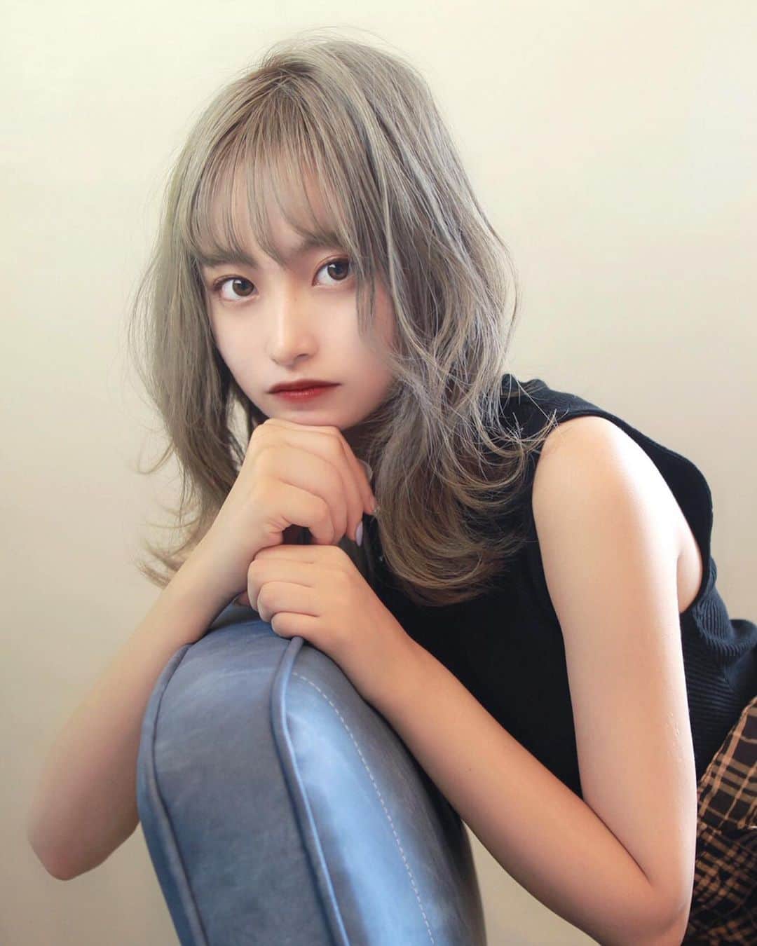 内海里来のインスタグラム：「hairstyle ‥ ﻿ @kuma.518 🧸」