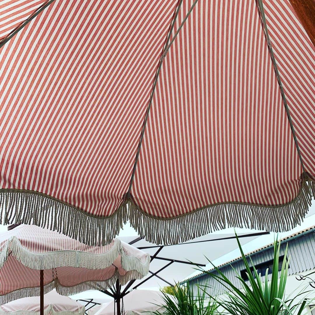 シャンタルトーマスさんのインスタグラム写真 - (シャンタルトーマスInstagram)「Les ravissants parasols du #selfishcafe #capferret déjeuner délicieux #capferret」8月19日 6時50分 - chantalthomass