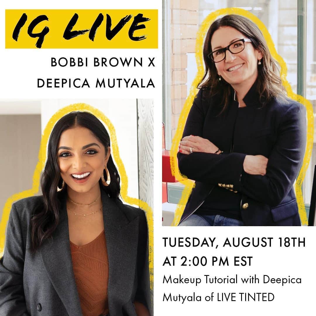 ボビー・ブラウンのインスタグラム：「You might remember a viral YouTube video from 2015 — where @deepica demonstrated how to cover undereye circles using red lipstick. Join us today for an IG Live Makeup Tutorial to learn more tips & tricks to bring your makeup game to the next level.」