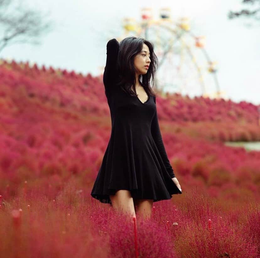 江藤百香のインスタグラム：「throwback 2018...🖤 photo by @kazuki_murata_」