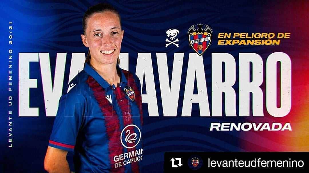 レバンテUDさんのインスタグラム写真 - (レバンテUDInstagram)「#Repost @levanteudfemenino ・・・ 📣 Eva Navarro (@evanavarro12) renueva su contrato con el @levanteud  🐸 La delantera vestirá por tercer año de azulgrana ---- #LevanteUDFemenino #LevanteUD #OrgullGranota #FutFem #PrimeraIberdrola @primeraiberdrola」8月19日 0時19分 - levanteud