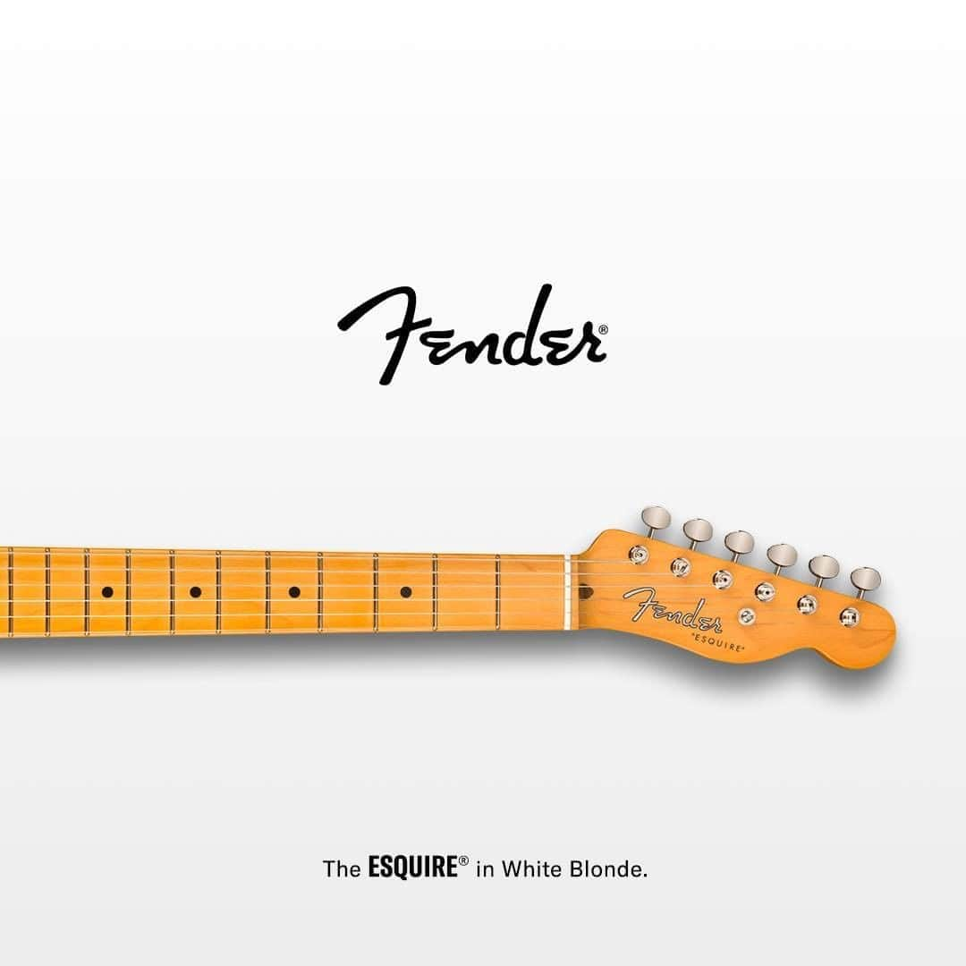 Fender Guitarさんのインスタグラム写真 - (Fender GuitarInstagram)「In 1950, Fender debuted the Esquire, which laid the groundwork for all solid-body electric guitars to follow. Today, we're proud to introduce the 70th Anniversary Esquire, featuring a roasted pine body, thick “U”-shaped neck and Tim Shaw-designed Esquire bridge pickup inspired by the original. Learn more about this limited-edition model via link in bio.」8月19日 1時00分 - fender