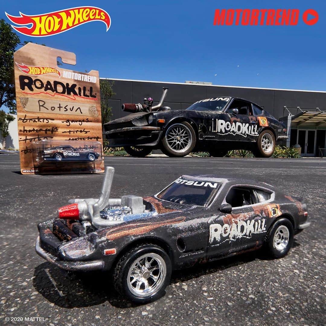 Hot Wheelsさんのインスタグラム写真 - (Hot WheelsInstagram)「The Roadkill Rotsun Hot Wheels and a year’s subscription to @motortrendapp is now available. Buy directly on Instagram now.⁣ #Roadkill #BecauseRoadkill #HotWheels」8月19日 1時00分 - hotwheelsofficial