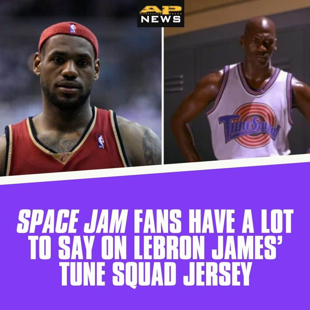 Alternative Pressさんのインスタグラム写真 - (Alternative PressInstagram)「The redesigned Tune Squad jerseys for ‘@spacejammovie: A New Legacy’ are getting a lot of buzz, but not for the right reasons ⁠ LINK IN BIO⁠ .⁠ .⁠ .⁠ #lebronjames #spacejam #spacejamanewlegacy #spacejamjerseys #tunesquadjerseys #tunesquad #michaeljordan #looneytunes #alternativepress #altpress」8月19日 2時38分 - altpress