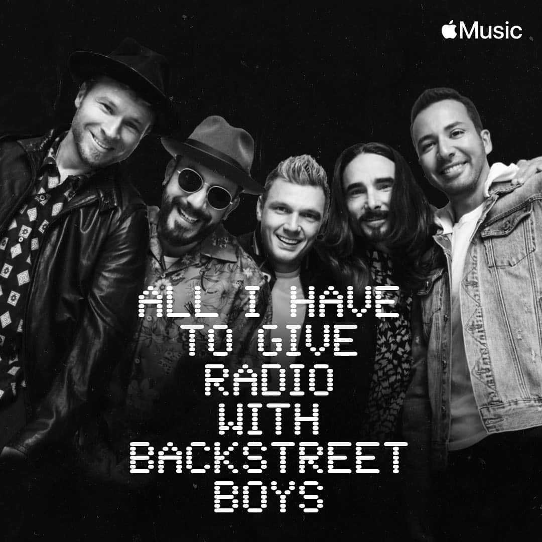 A.J.のインスタグラム：「It’s finally here!! Episode 1 of our new @applemusic radio show #AllIHaveToGive airs at 9pm PST TONIGHT!!! Link in stories!」
