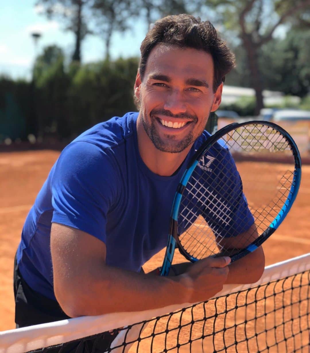 ファビオ・フォニーニのインスタグラム：「More powerful with my new #PureDrive from @Babolat #UnleashYourPower 💪🔥」