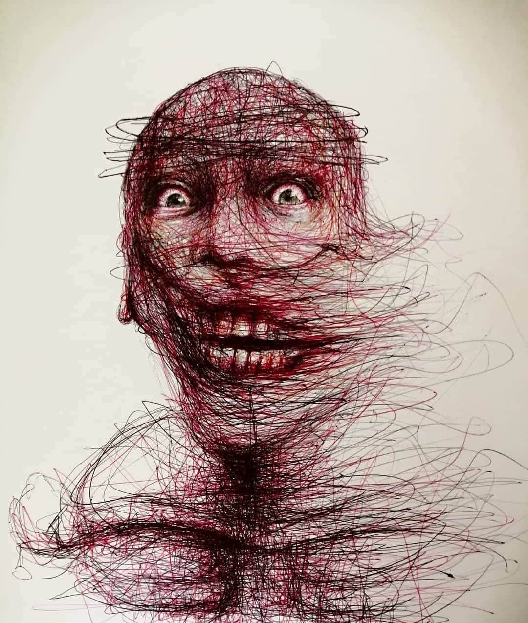 9GAGさんのインスタグラム写真 - (9GAGInstagram)「Madness By @ilokunst - #sketching #9gag #ballpenart」8月19日 4時01分 - 9gag